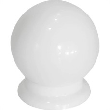 Puxador Bola Grande Bendoor Abs 1 Furo Branco 7680Gbb - Kit C/20 