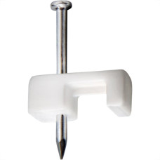 Grampo Fixa Fio Tipo Garra Sforplast 18/20 Branco Com 20 Pecas 392 - Kit C/20