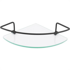 Acessorio Wc Clarainox Aco Porta Shampoo Canto Preto 13096