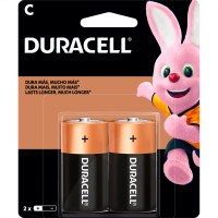 Pilha Duracell Alcalina Media ''C'' Cartela 2 Pecas 