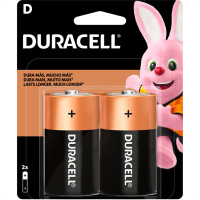 Pilha Duracell Alcalina Grande ''D'' Cartela 2 Pecas 