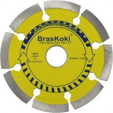 Disco Diamantado Braskoki 110Mm Concretos Seco Agua 