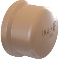 Caps Marrom Tigre Liso Liso 60Mm 