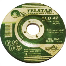 Disco Desbaste Telstar Ferro 4.1/2'' 301306 - Kit C/5 