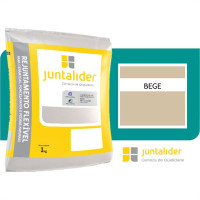 Rejunte Juntalider 1Kg Bege  - Kit C/20 