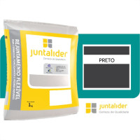 Rejunte Juntalider 1Kg Preto  - Kit C/20 