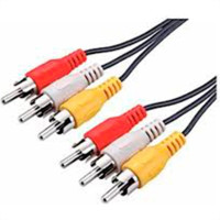 Cabo Audio/Video 3Rca+3Rca 1,5M 1008 - Kit C/10 