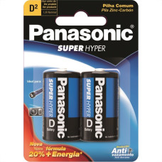 Pilha Panasonic Grande D2 Cartela 2 Pecas Um-1Shs128