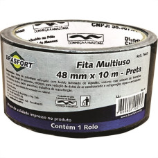 Fita Silver Tape Brasfort Multiuso 48 X 10M Preta 7647