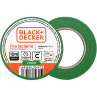 Black Fita Isolante B&D Verd 10Mt - Kit C/10 Rl