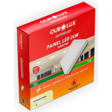 Ourolux Lum.Led Sob Qdr Ouro 24W 2,7K-3213A