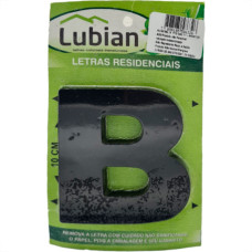 Lubian Letra  3D Preta Abs B 10Cm