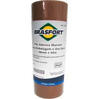 Brasfort Fita Adesiva P/Embalagem Marrom  48X 45 - Kit C/5 Un