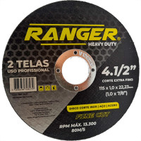 Ranger Disco  Ct.Inox 4.1/2X1.0X7/8 - Kit C/10 Un