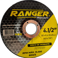 Ranger Disco  Desbaste 4.1/2 X 7/8 - Kit C/10 Un