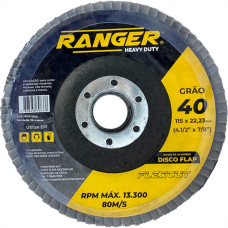 Ranger Disco Flap  4.1/2 X 40 - Kit C/10 Un