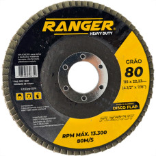 Ranger Disco Flap  4.1/2 X 80 - Kit C/10 Un