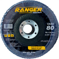 Ranger Disco Flap  Zirc.4.1/2 X 80 - Kit C/10 Un