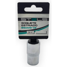 Mundo Das Ferramentas Soquete Stels Estriado Crv 1/2X12 Mm