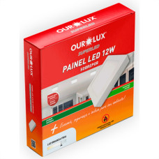 Ourolux Lum.Led Sob Qdr Ouro 12W 6,4K-3217