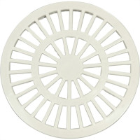 Luconi Grelha Plast.Redonda Bco 150 - Kit C/10 Pc