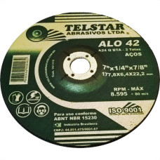 Telstar Disco Tels.Desbaste 7 X 7/8-  Ao42 - Kit C/5 Pc