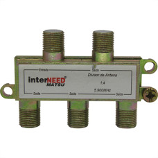 Interneed Divisor Cabo Coaxial  4X75 - Kit C/10 Pc