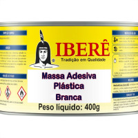 Ibere Massa Plastica  Branca 400 Grs - Kit C/12 Pc