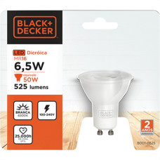 Black Lamp Led Gu10 B&D 6,0W 6,5K