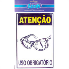 Look Placa Sinalizacao 20X30 Epi Oculos Seg