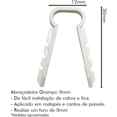 Sforplast Eletrica Abracadeira Gramp Sfor 8Mm C/100