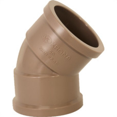 Krona Cotovelo Soldavel Pvc Liso Liso 40Mm X 45 - Kit C/10 Pc