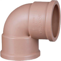 Krona Cotovelo Soldavel Pvc Liso Liso  20Mm X 90 - Kit C/50 Pc