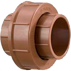 Krona Uniao Soldavel Pvc Liso Liso  32Mmx32Mm - Kit C/10 Pc