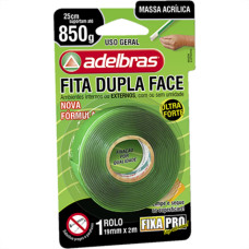 Adelbras Fita Dupla Face Transp.  19X2Mt