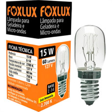 Foxlux Eletrica Lamp Gelad/Micro Fox 15W/127V E-14