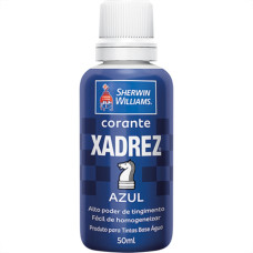 Globo Corante Xadrez Azul     50 Ml - Kit C/12 Pc