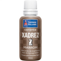 Globo Corante Xadrez Marrom    50 Ml - Kit C/12 Pc