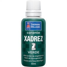 Globo Corante Xadrez Verde     50 Ml - Kit C/12 Pc