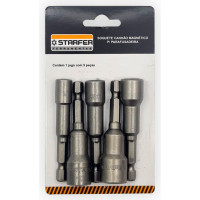 Starfer Soquete Canhao Magn. C 3/8'' - Kit C/5 Pc