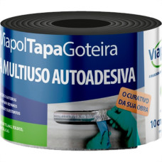 Viapol Fita Adesiva Tapa Goteira 10Cmx10Mt