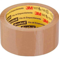 3M Fita Adesiva P/Embalagem Marrom  48 X 50 - Kit C/4 Rl