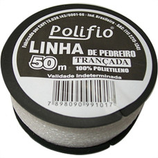 Linha Para Pedreiro Trancada Polifio 50M - Kit C/12 Pecas