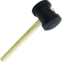 Martelo De Borracha Thompson Preto 40Mm