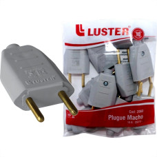 Pino Macho Luster 2 Polos 10A. Cinza 2060 - Kit C/10 Pecas