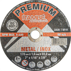 Disco Aco Inox Itambe 7''X1/16''X7/8'' Premium - Fino 1,6Mm