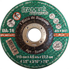 Disco Desbaste Itambe 4.1/2''X3/16''X7/8'' - Da-16 - 7060