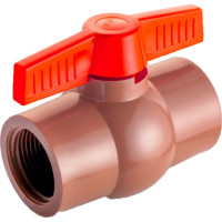 Registro Esfera Pvc Rosca Interna Herc 3/4''