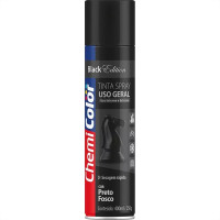 Spray Chemicolor Preto Fosco 400Ml/250G.