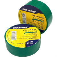 Fita Isolante Brasfort.10M Verde - 8649 - Kit C/10 Pecas